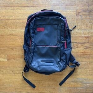 Timbuk2 Backpack Laptop Travel School Book Bag Black Red Trim OS